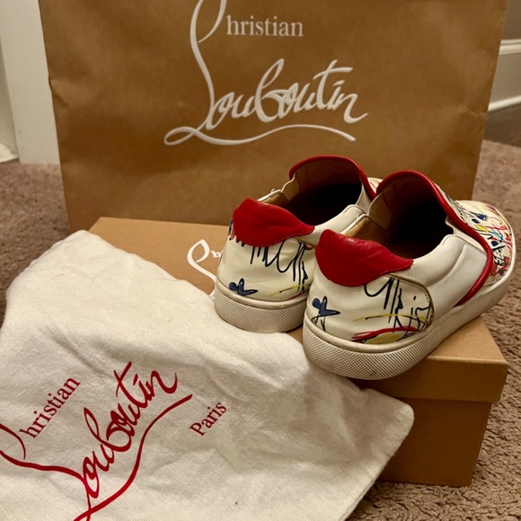 Christian Louboutin Masteralta Flat Pat slip on sneaker size 39 - Picture 2 of 5